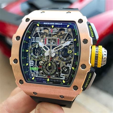 richard mille gold rose|richard mille watch cost.